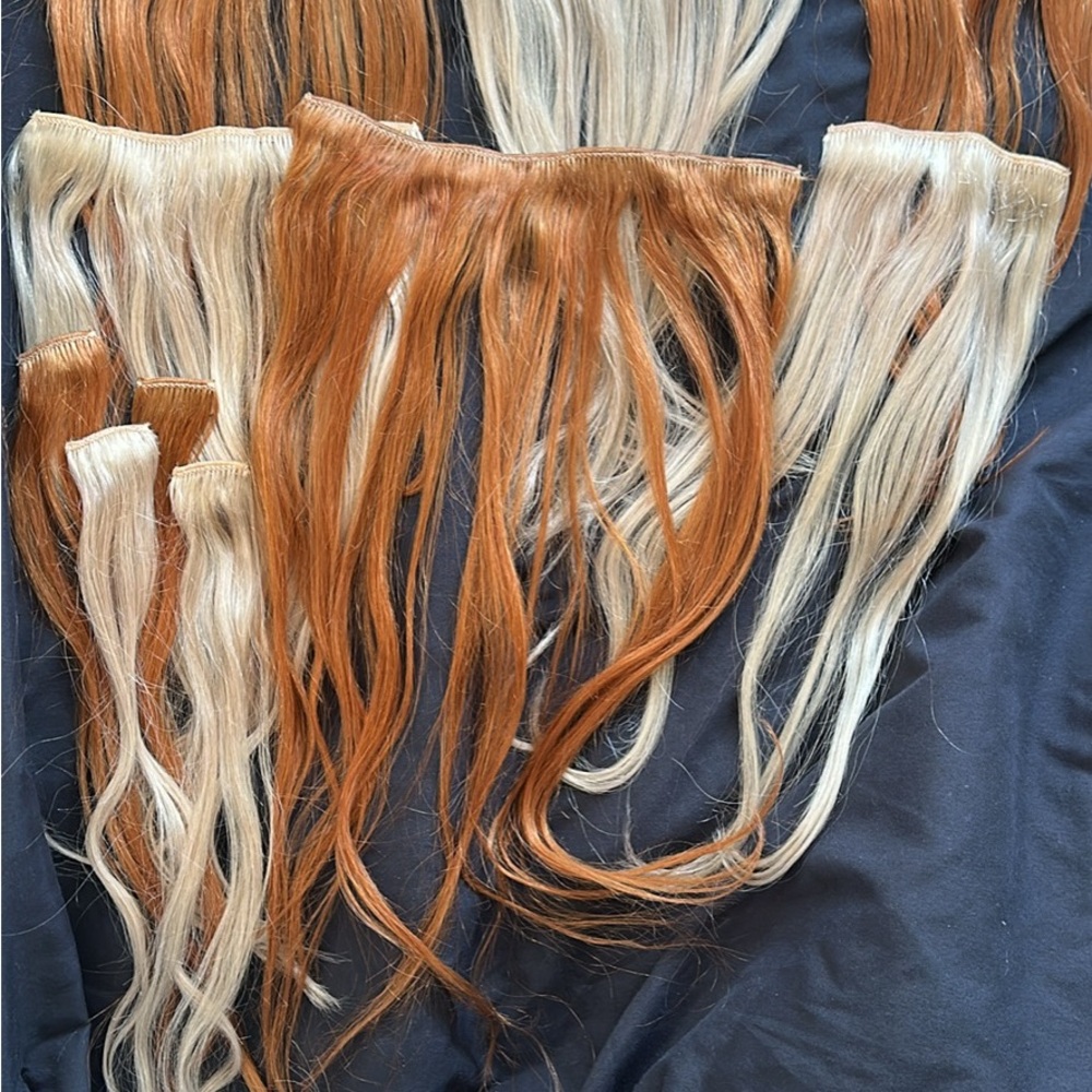 Babe clip in Blonde and Auburn Hair Extensions